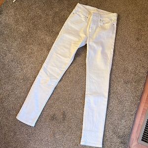 White Levi jeans